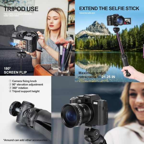 4K Digital Cameras for Photography, 48MP Vlogging Camera for... - Image 5