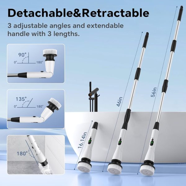 Electric Spin Scrubber with 7 Replaceable Brush Heads 3 Adju... - Image 2