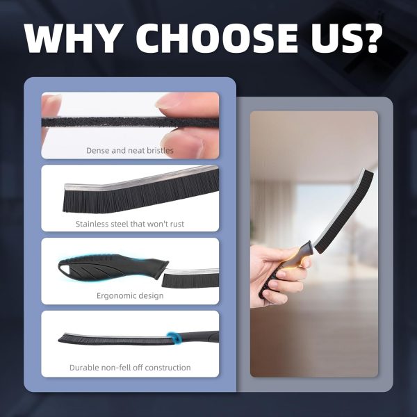 Cleangor Crevice Cleaning Brushes, Cleaner Scrub Brush Tool ... - Image 4