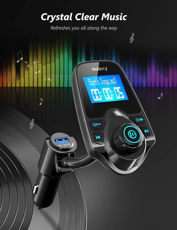 Nulaxy Wireless in-Car Bluetooth FM Transmitter Radio Adapte... - Image 5