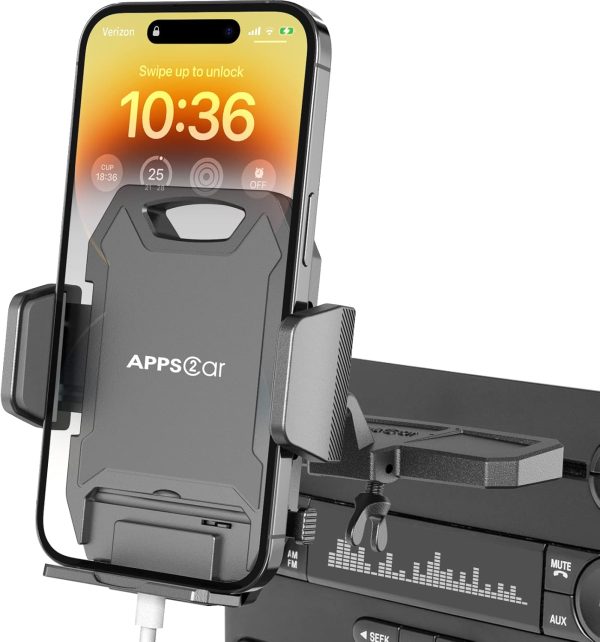 APPS2Car Sturdy CD Slot Phone Mount with One Hand Operation ...
