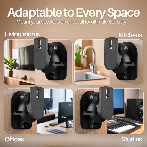 TNP Universal Satellite Speaker Wall Mount Bracket Ceiling M... - Image 7