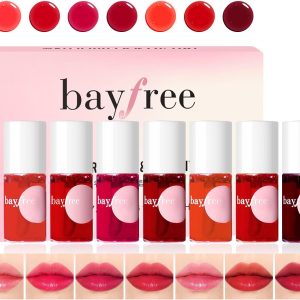 bayfree Lip Tint Stain Set, Lip Stain Long Lasting Waterproo...