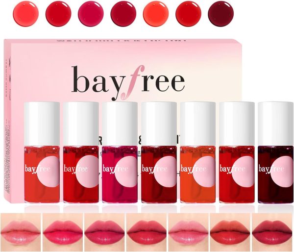 bayfree Lip Tint Stain Set, Lip Stain Long Lasting Waterproo...