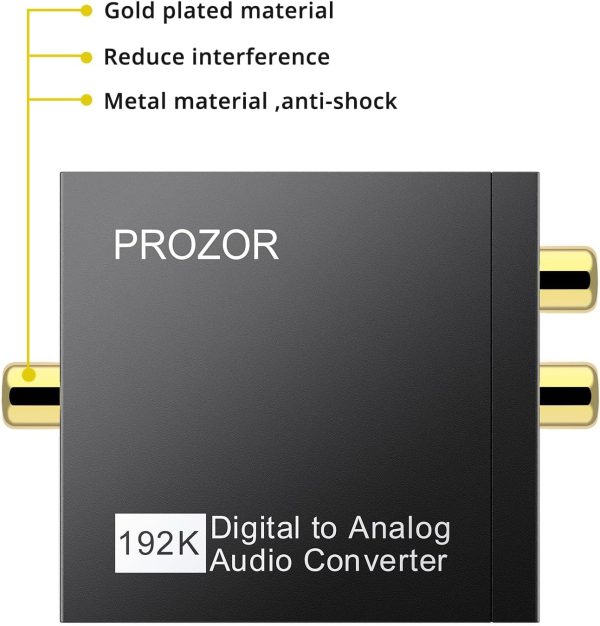 PROZOR 192KHz Digital to Analog Converter DAC Digital SPDIF ... - Image 6