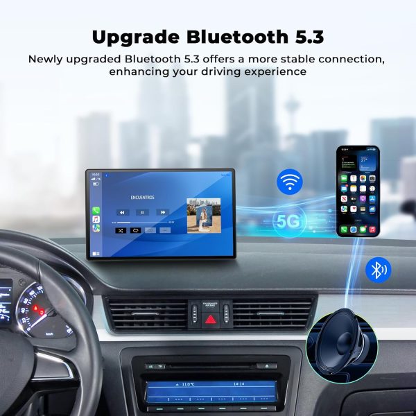 Volam 9'' Apple Carplay Screen for Car, Compatible with Appl... - Image 6