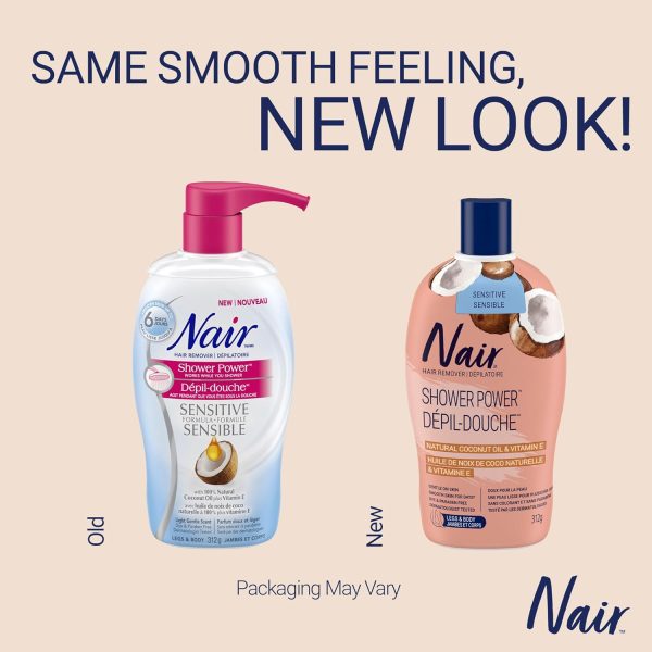 Nair Shower Power Sensitive Formula Hair Remover for Legs & ... - Image 8
