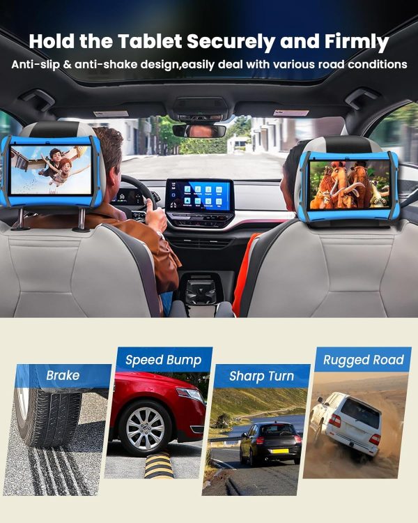 Car Tablet Holder, WONNIE Upgraded iPad Holders for Car Moun... - Image 7