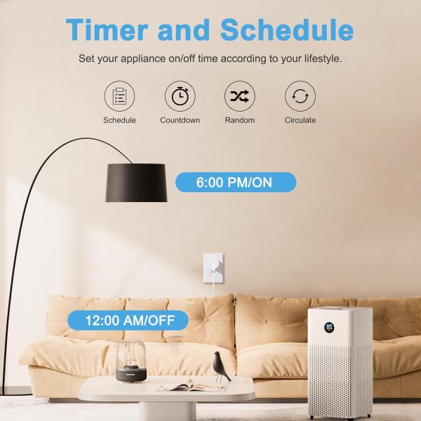 EIGHTREE Matter Smart Plug 𝗛𝗼𝗺𝗲𝗸𝗶𝘁 𝗦𝘂𝗽𝗽𝗼𝗿𝘁𝗲𝗱 𝗛𝘂𝗯 𝗥𝗲𝗾𝘂𝗶𝗿𝗲𝗱, S... - Image 8