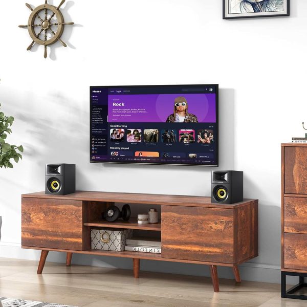 Sanyun SW205 80W 4” Powered Bookshelf Speakers with Wooden C... - Image 7
