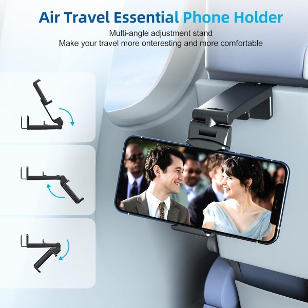 2-Pack Airplane Travel Essentials Phone Holder Universal Air... - Image 2