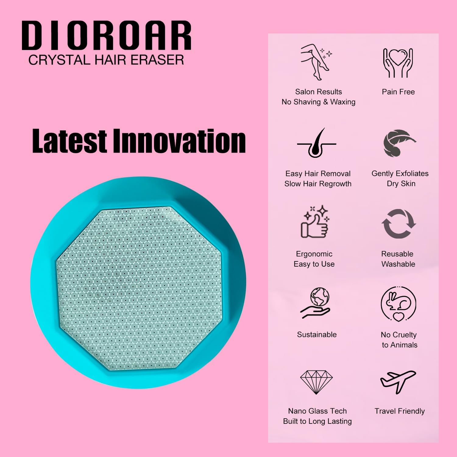 DIOROAR Crystal Hair Eraser for Women,Upgraded Painless Crys…