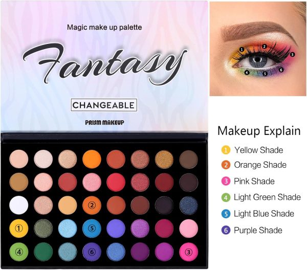 Pro Highly Pigmented Eyeshadow Palette, Natural Matte Shimme... - Image 5