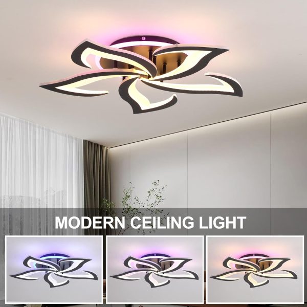 ZAITINZ Sleek Black Smart Ceiling Light with Memory Function... - Image 3