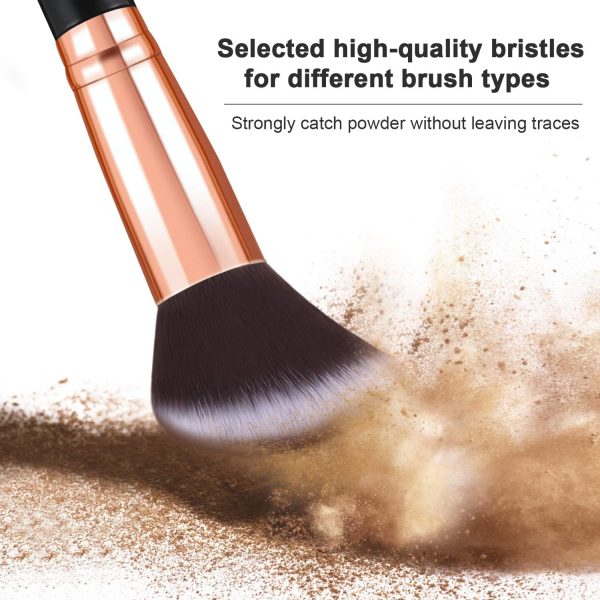 Makeup Brushes, START MAKERS 10Pcs Marble Makeup Brush Set F... - Image 3