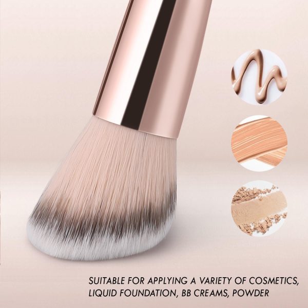 KINGMAS Foundation Makeup Brush, Double-ended Angled/Round T... - Image 4