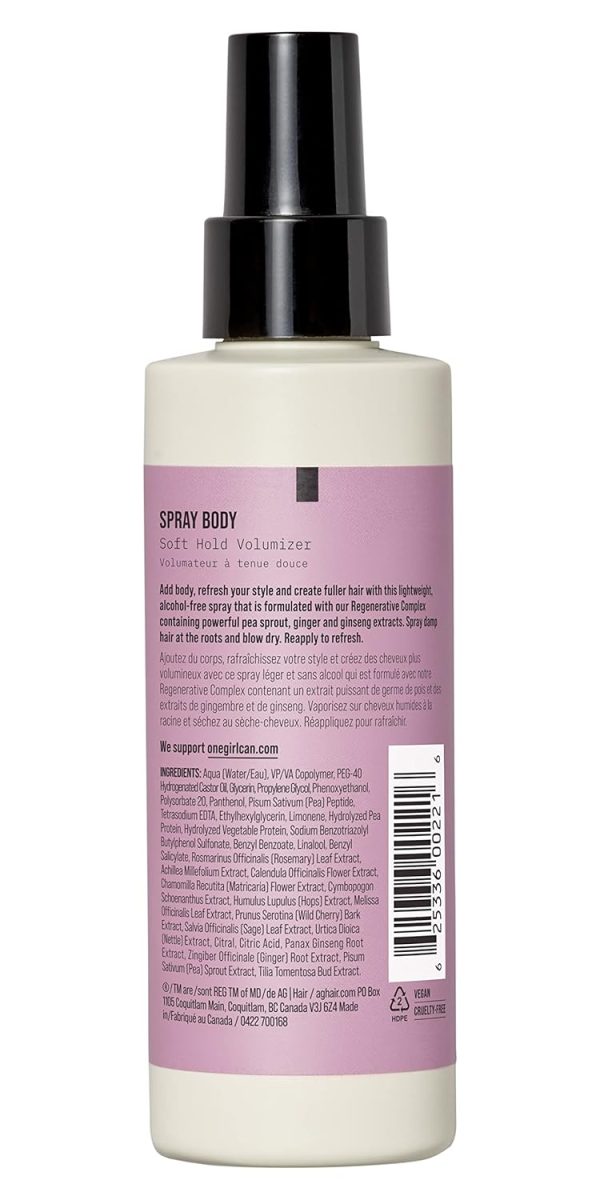 AG Care Spray Body Soft-Hold Volumizer, 5 Fl Oz - Image 2