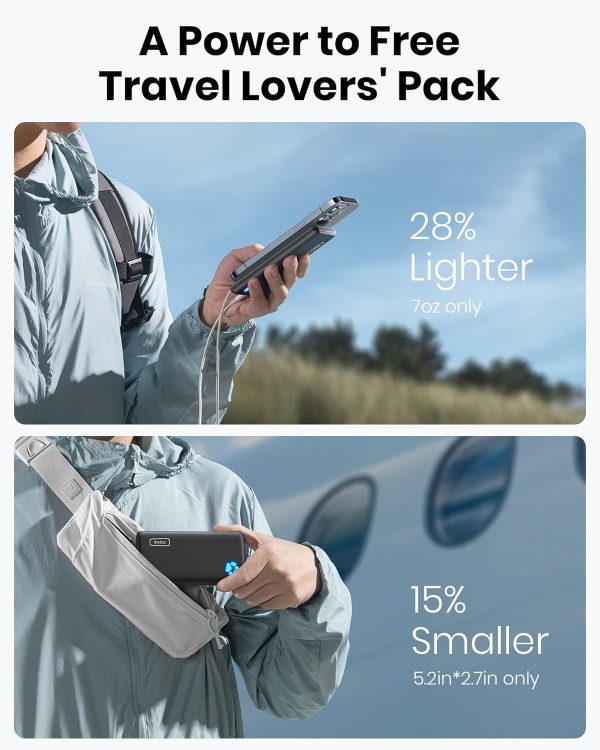 INIU Power Bank, USB C in&Out Slimmest 10000mAh Portable Cha... - Image 3