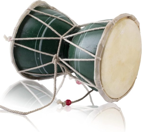 Handmade Wooden & Leather Classical Indian Folk Dumroo Damro... - Image 2
