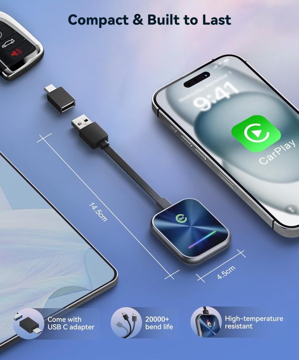 Wireless CarPlay Adapter,2 in 1 Wireless CarPlay and Android... - Image 7