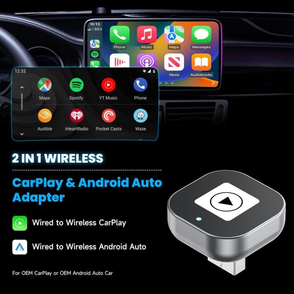 Spedal CL322 Wireless CarPlay & Android Auto Adapter – 2025 ... - Image 2