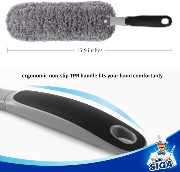 MR.SIGA Lint Free Microfiber Duster, Washable Duster for Hou... - Image 4