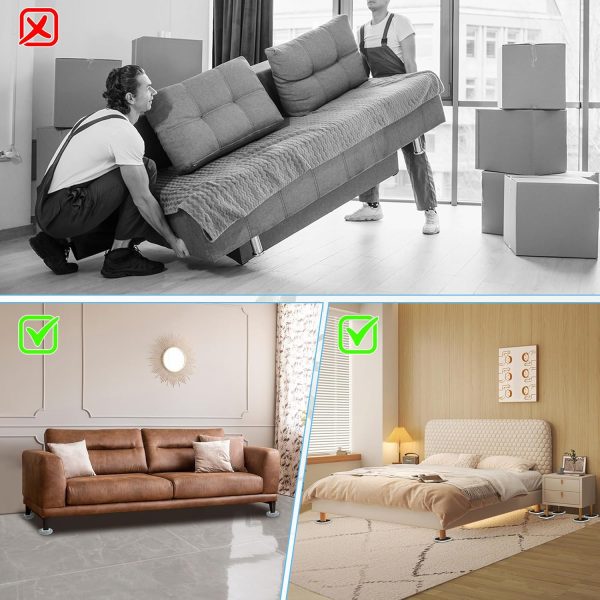 New Upgrade Furniture Sliders, Multi-Surface 3-in-1 Furnitur... - Image 6