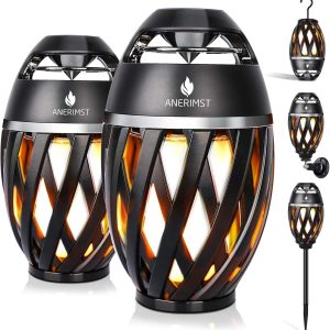 ANERIMST Outdoor Bluetooth Speaker with Flame Torch Light, f...
