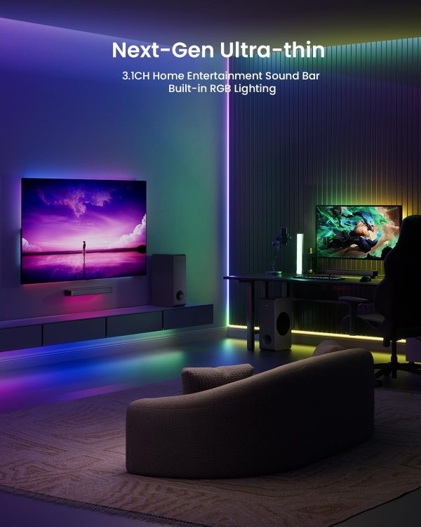 Sound Bar with Subwoofer for TV Computer Speakers for Deskto... - Image 2
