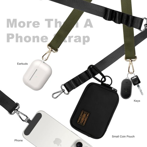 DOB SECHS Crossbody Cell Phone Lanyard with Zipper Pouch Car... - Image 4