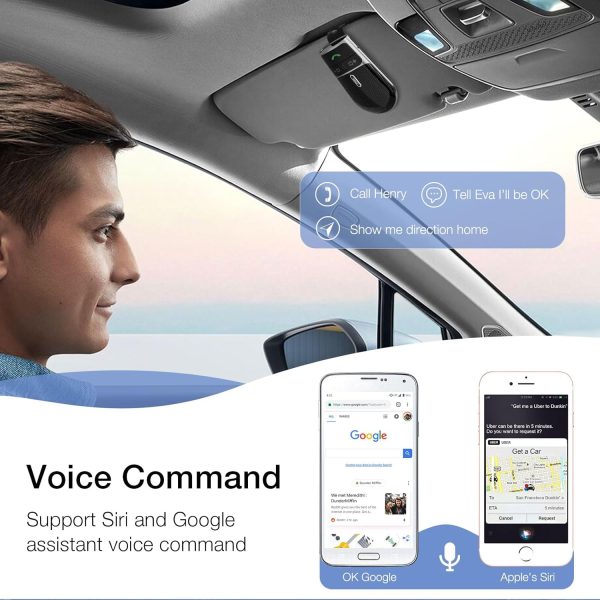 Bluetooth Car Speaker for Cell Phone, SUNITEC Hands Free Blu... - Image 3