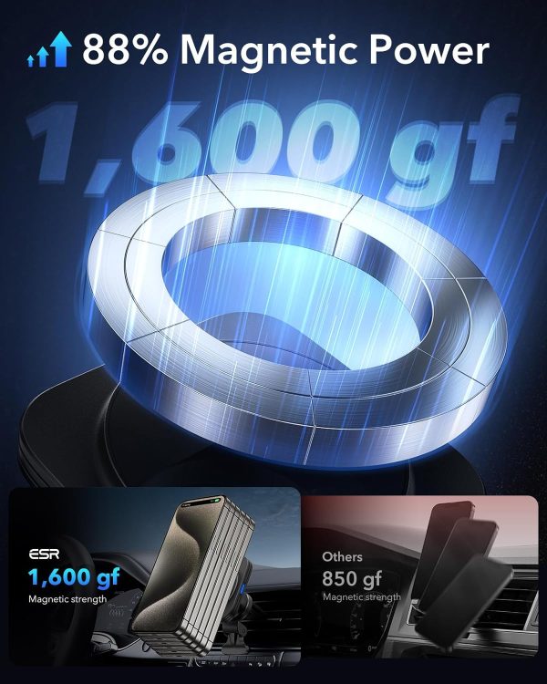 ESR for MagSafe Car Mount Charger[15W Fast Charging], Air Ve... - Image 4