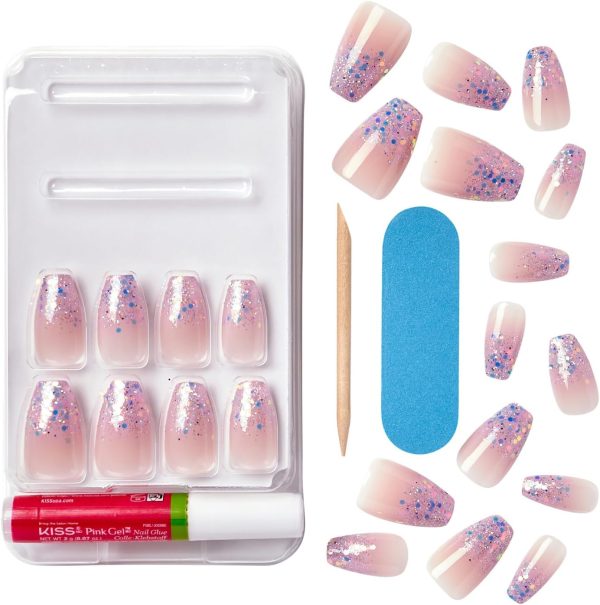 KISS Gel Fantasy, Press-On Nails, Nail glue included, Winter... - Image 6
