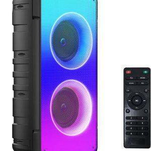 Bluetooth Speakers, 60W(80W Peak) Portable Loud Wireless Ste...