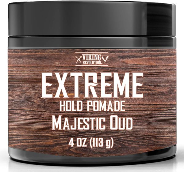 Viking Revolution Majestic Oud Hair Pomade for Men - Extreme...
