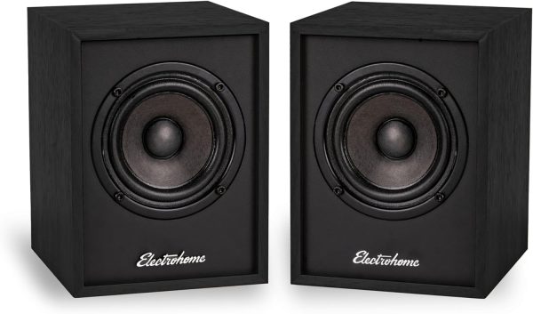 Electrohome Huntley Powered Bookshelf Speakers with Built-in...