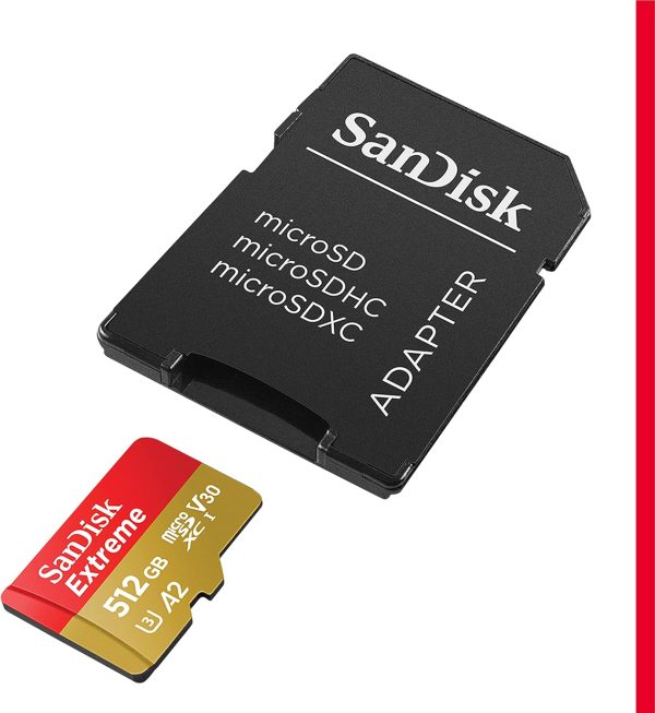 SanDisk 512GB Extreme microSDXC UHS-I Memory Card with Adapt... - Image 2
