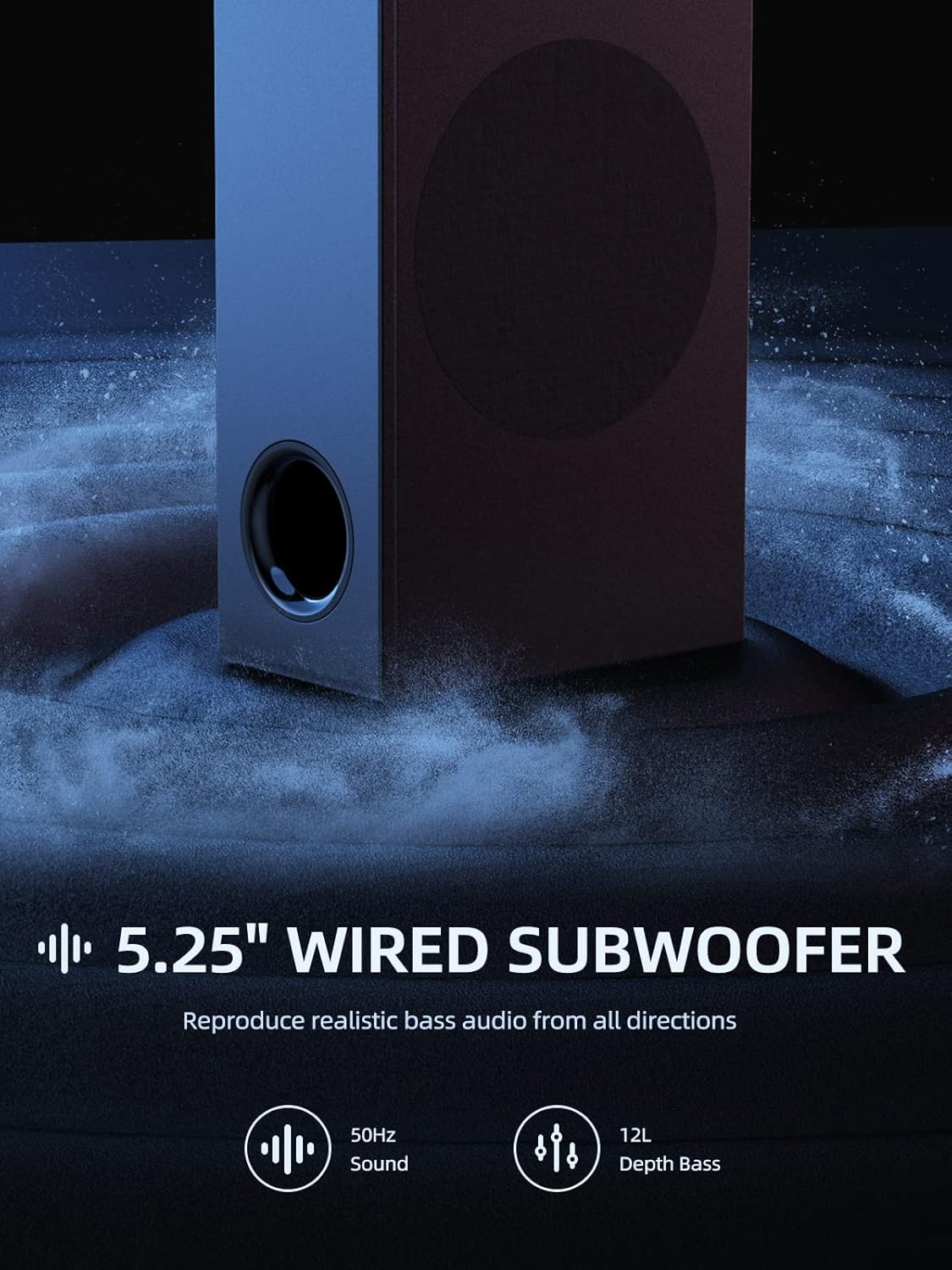 Sound Bar MEREDO 2 in 1 Detachable Soundbar for TV 180W 2.1C…