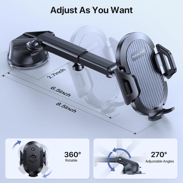 Miracase Phone Holders for Your Car, Multifunctional Car Pho... - Image 4