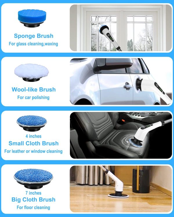 Leebein Electric Spin Scrubber, Cordless Cleaning Brush with... - Image 6