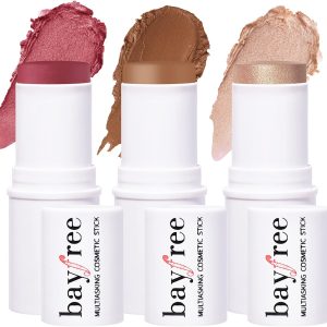KIMUSE Multi Stick Trio Face Makeup, Cream Blush Stick for C...