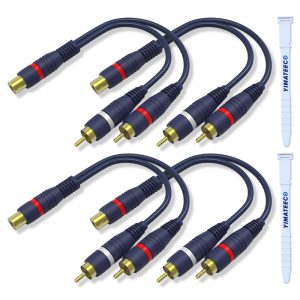 YIMATEECO RCA Y Splitter Cable, RCA Splitter Y Adapter Cable...