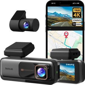 4K Dash Cam Front and Rear Camera, 64GB Card Included, ADAS,...