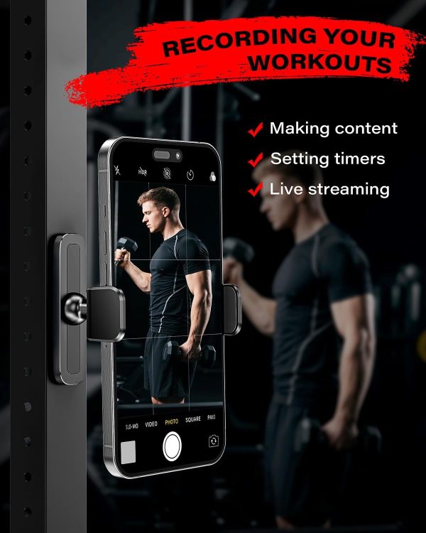 APPS2Car Gym Magnetic Phone Holder, 360 Adjustable, Compatib... - Image 3