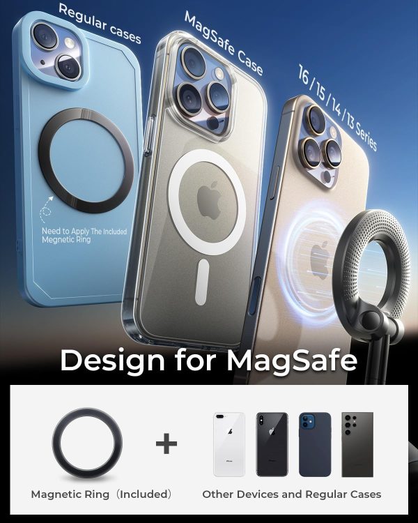 MRGLAS 2025 Upgraded Magsafe Car Mount Vacuum Suction Magnet... - Image 7
