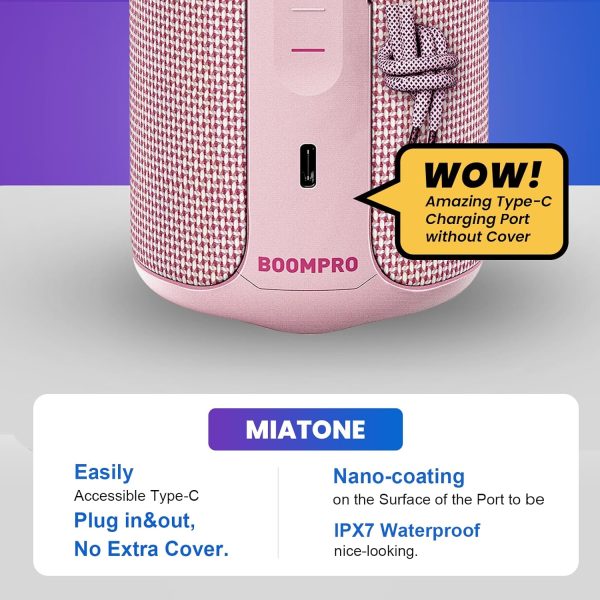 MIATONE Portable Bluetooth Speaker 36W Stereo Sound Bass Boo... - Image 7