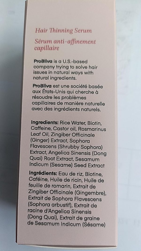 Hair Serum: Rice Water, Rosemary Oil, Castor Oil for Thicker... - Image 9