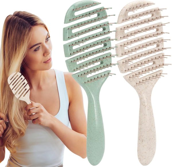 Gelapa 2pcs Detangling Hair Brush, Soft Hair Brush for Women...