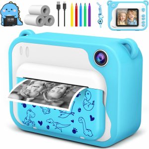 Usteetic Kids Camera Instant Print 1080p Instant Camera for ...