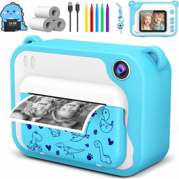 Usteetic Kids Camera Instant Print 1080p Instant Camera for ...